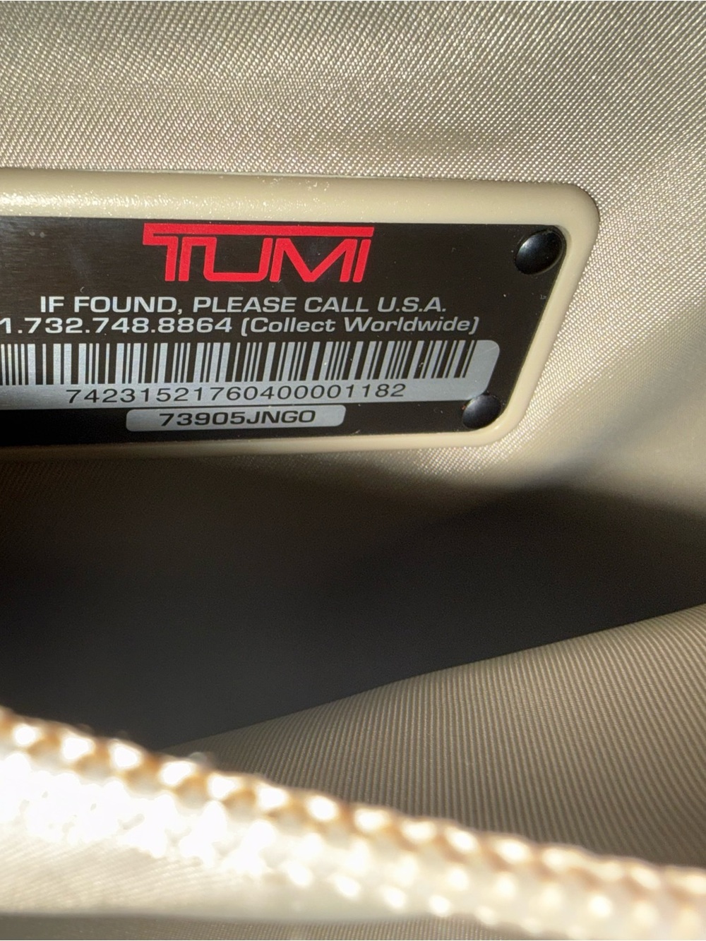 Tumi Green Tote with Tortoiseshell Tag, lots of pockets and laptop holder - Picture 6 of 13